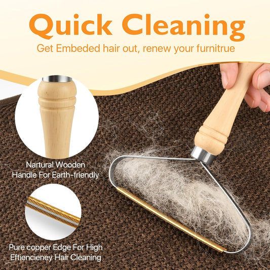 3-Piece Pet Hair Removal Kit for Car, Couch & Carpet