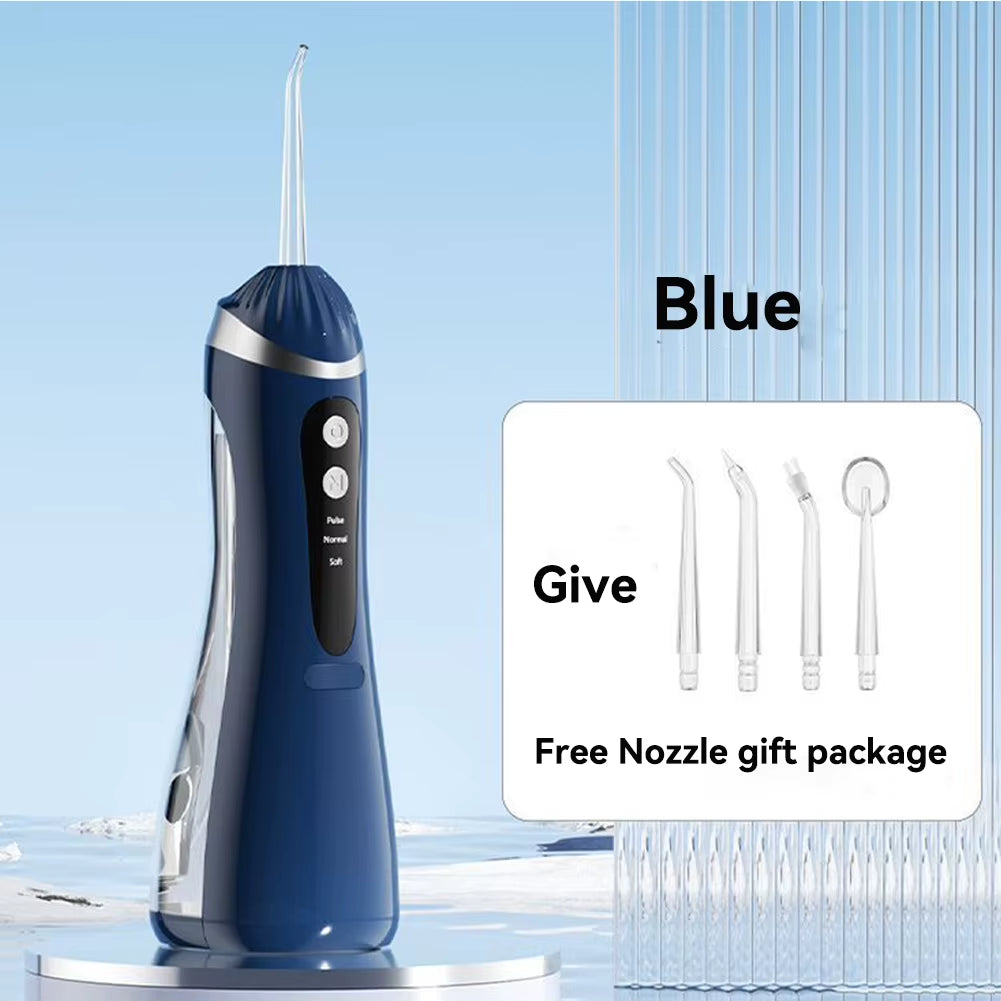 Cordless Water Flosser - 200 Ml Tank, 3 Cleaning Modes, IPX7 Waterproof, 4 Jet Tips
