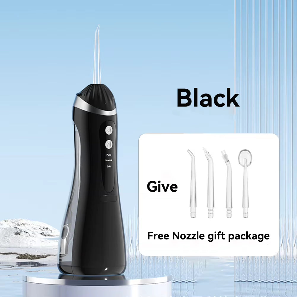Cordless Water Flosser - 200 Ml Tank, 3 Cleaning Modes, IPX7 Waterproof, 4 Jet Tips