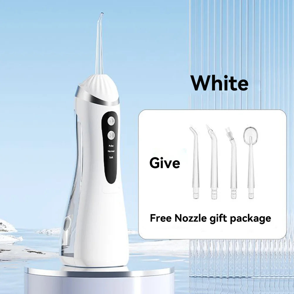 Cordless Water Flosser - 200 Ml Tank, 3 Cleaning Modes, IPX7 Waterproof, 4 Jet Tips