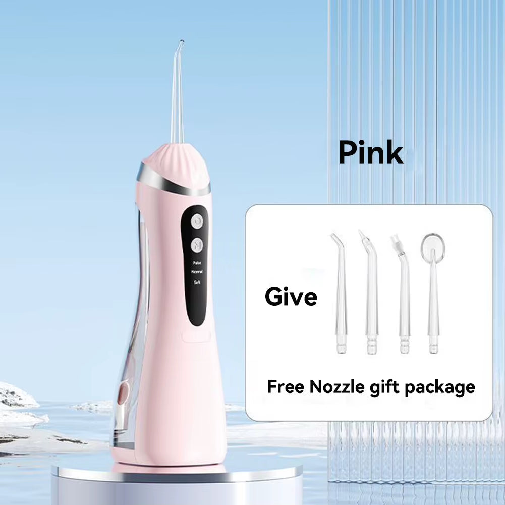 Cordless Water Flosser - 200 Ml Tank, 3 Cleaning Modes, IPX7 Waterproof, 4 Jet Tips